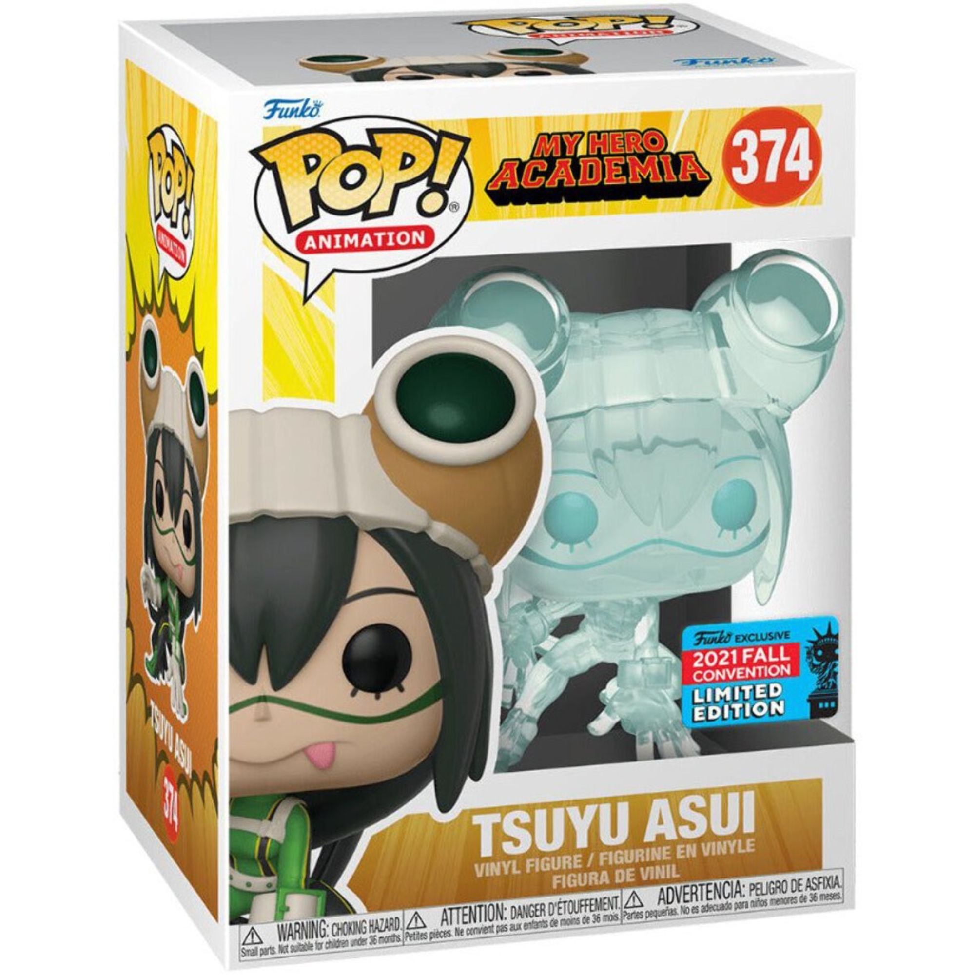 My Hero Academia - Tsuyu Asui [Translucent] (2021 Fall Convention Limited Edition) #374 - Funko Pop! Vinyl Anime