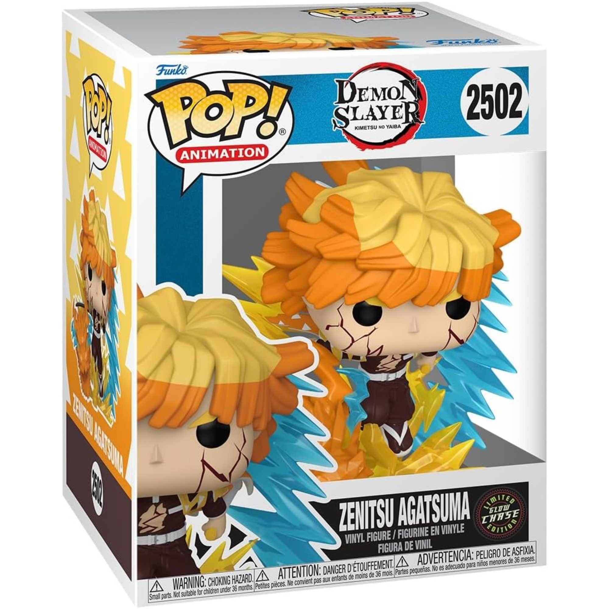 Demon Slayer - Zenitsu Agatsuma (Glow Chase) #2502 - Funko Pop! Vinyl Anime
