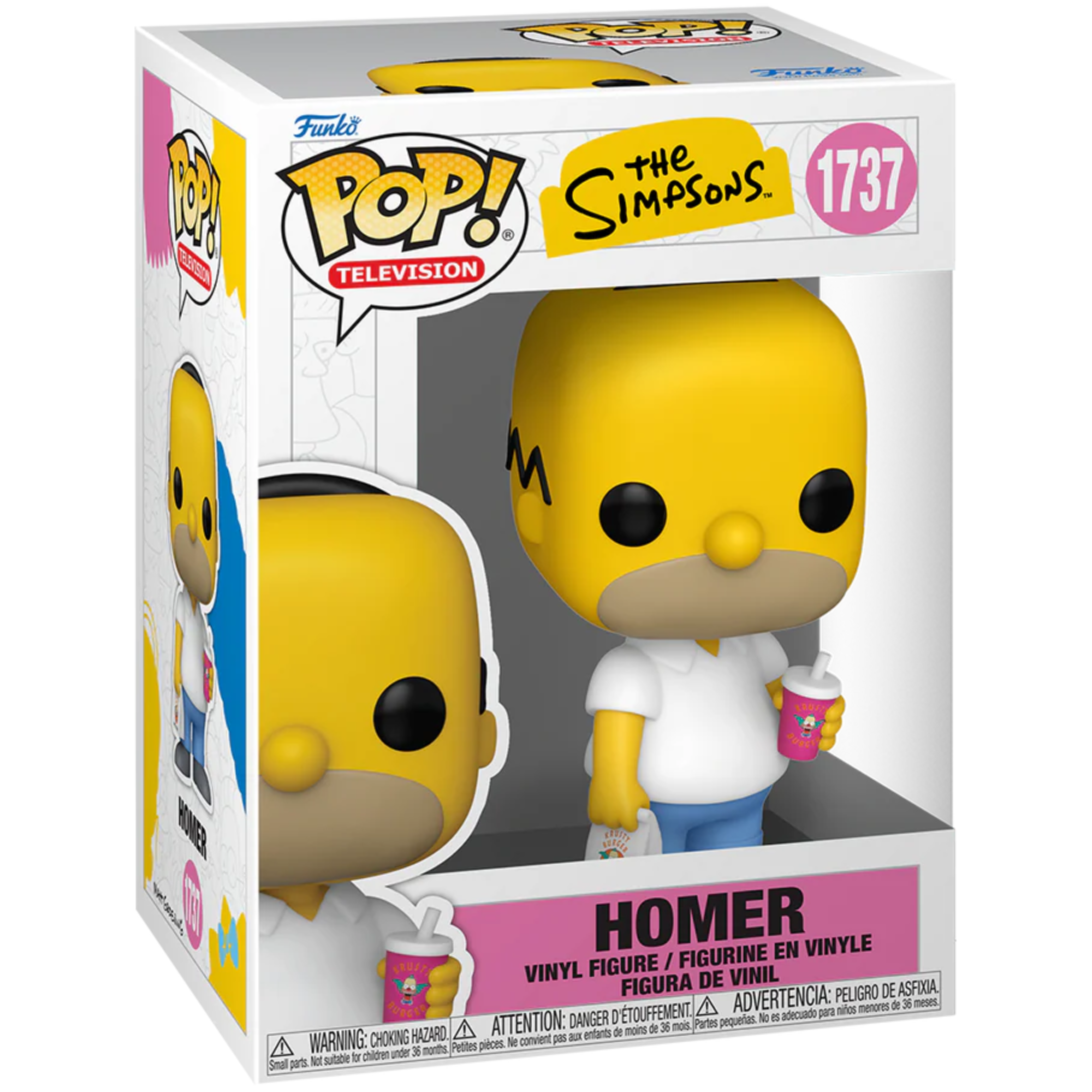 The Simpsons - Homer [Krusty Burger] #1737 - Funko Pop! Vinyl Animation