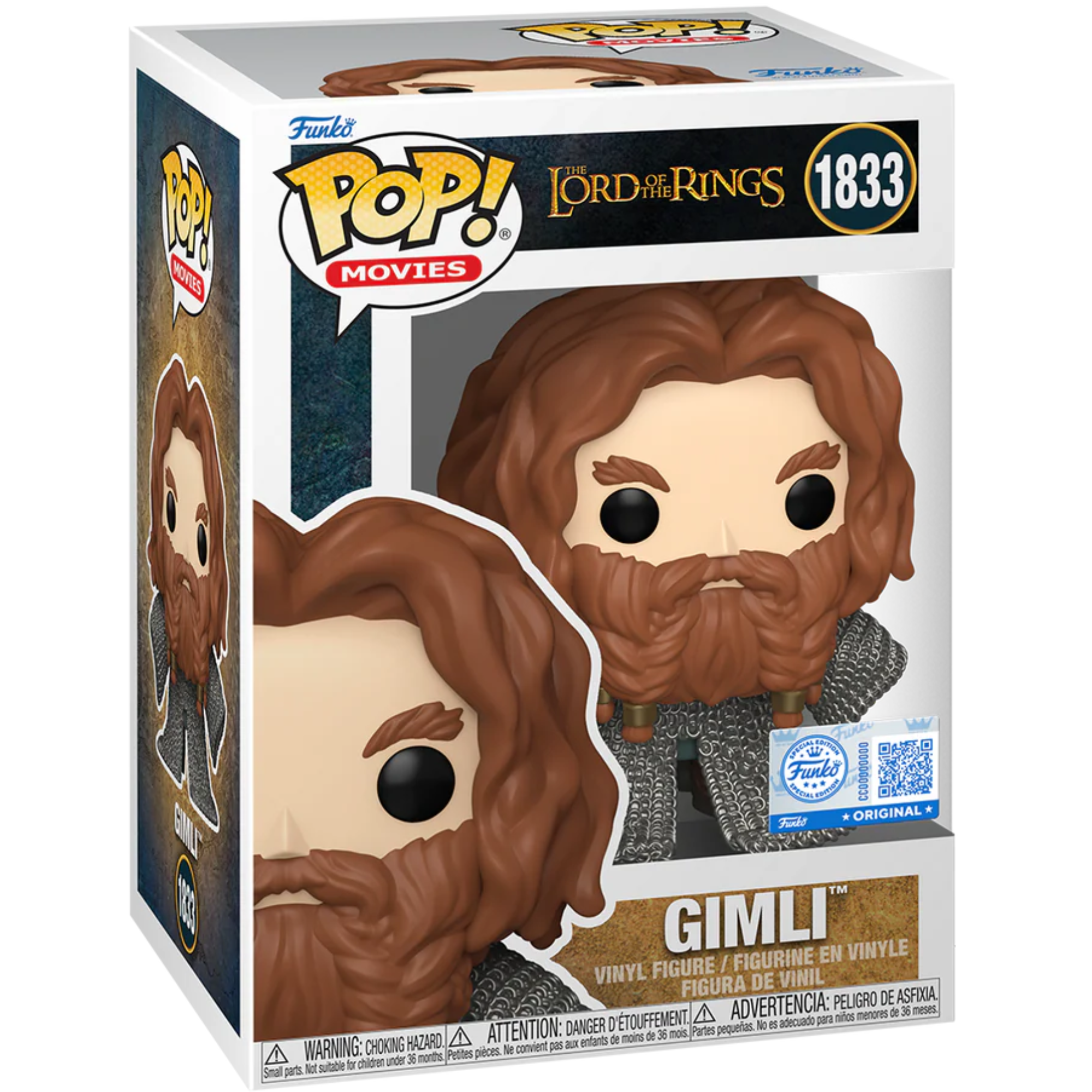 The Lord of the Rings - Gimli (Chainmail Armour) (Special Edition) #1833 - Funko Pop! Vinyl Movies