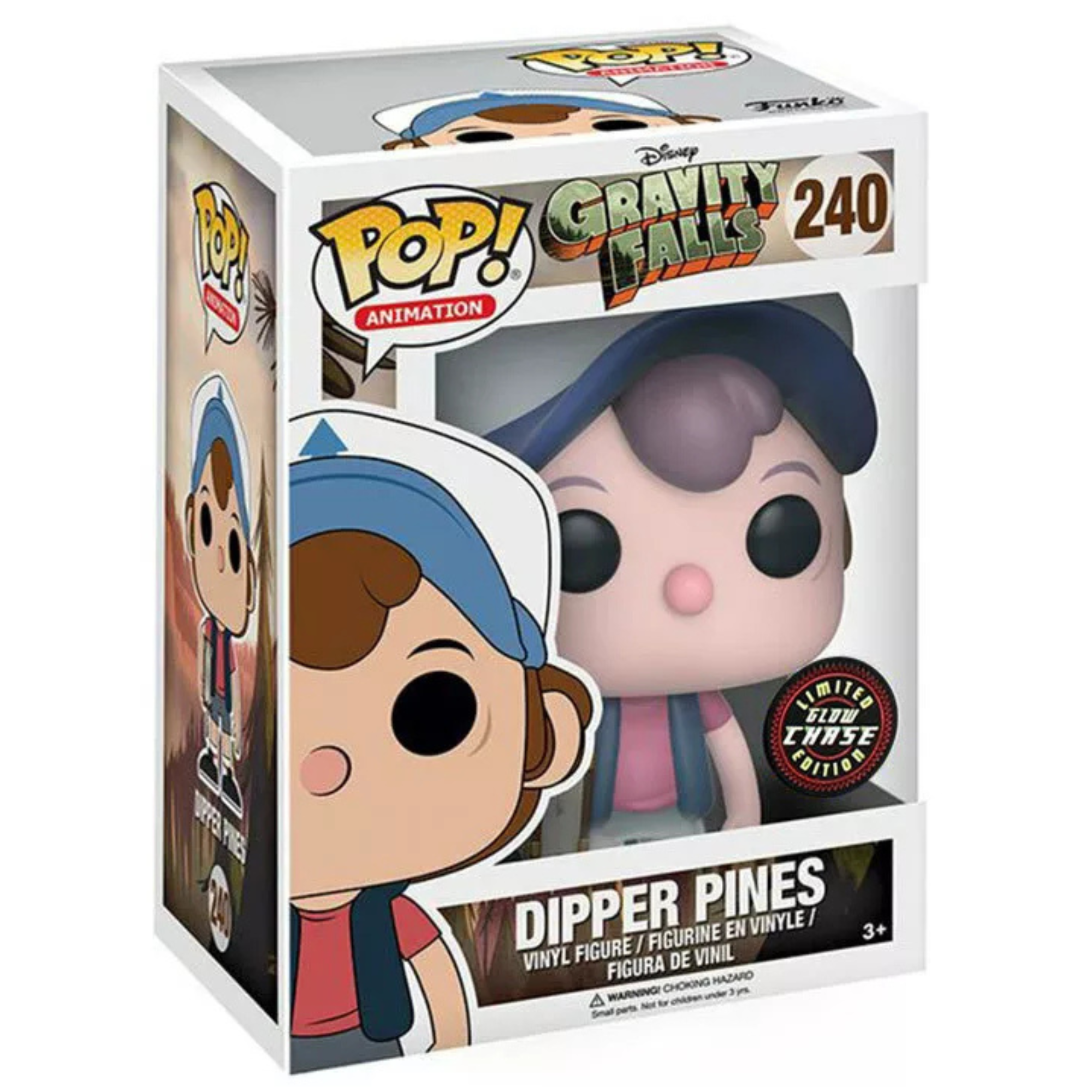 Gravity Falls - Dipper Pines (Glow Chase) #240 - Funko Pop! Vinyl Animation