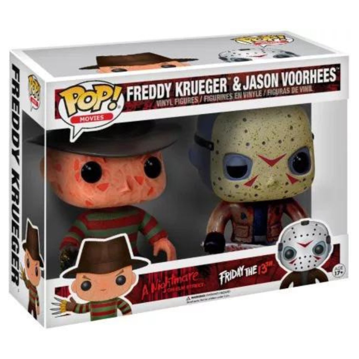 A Nightmare on Elm Street / Friday the 13th - Freddy Krueger & Jason Voorhees 2 Pack - Funko Pop! Vinyl Movies - Persona Toys