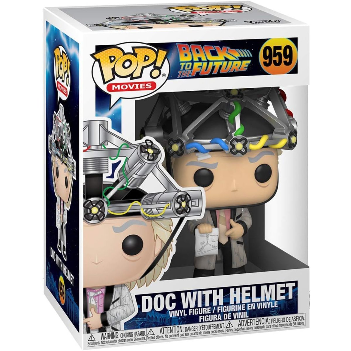 Back to the Future - Doc with Helmet #959 - Funko Pop! Vinyl Movies - Persona Toys