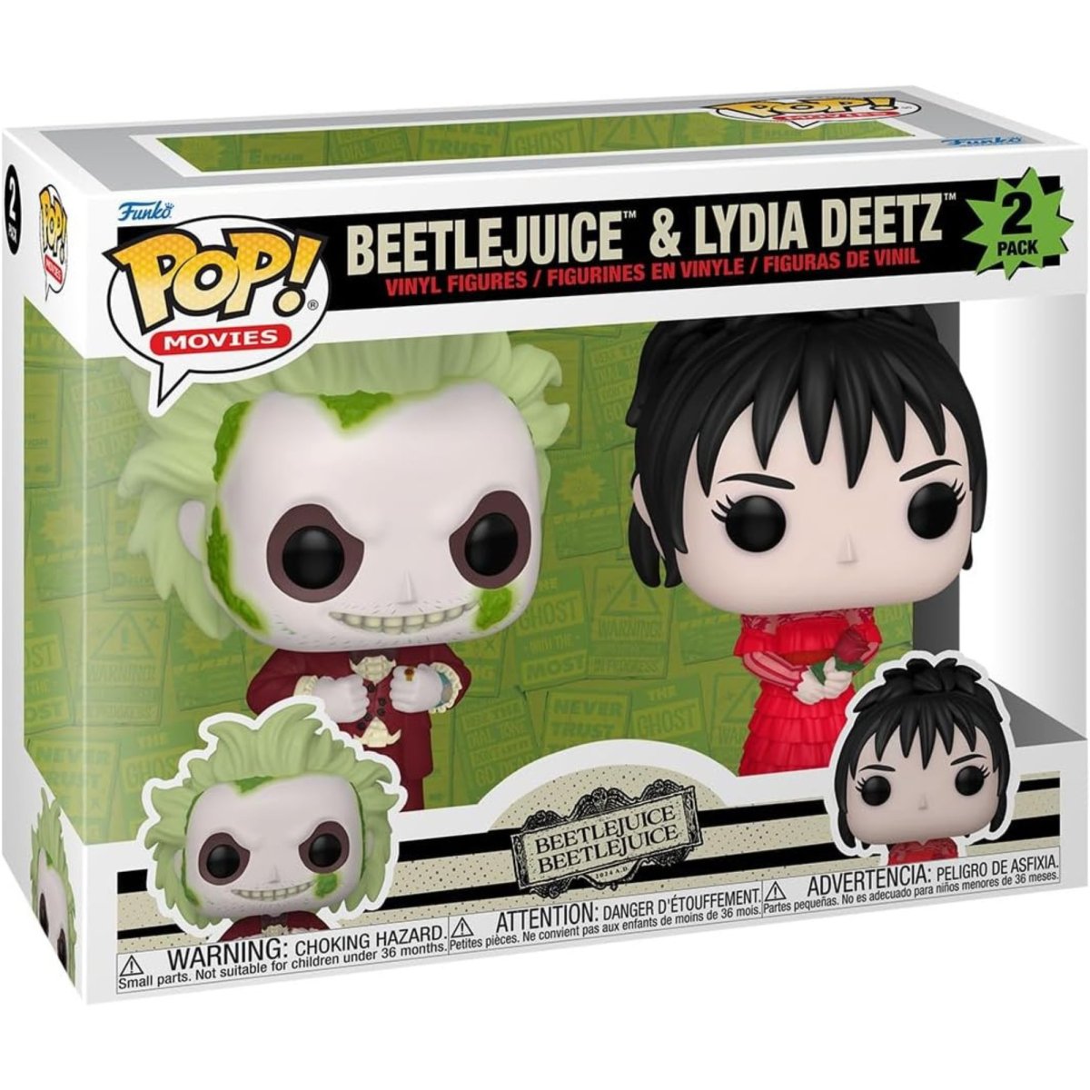 Beetlejuice 2 - Beetlejuice & Lydia Deetz 2 Pack - Funko Pop! Vinyl Movies - Persona Toys