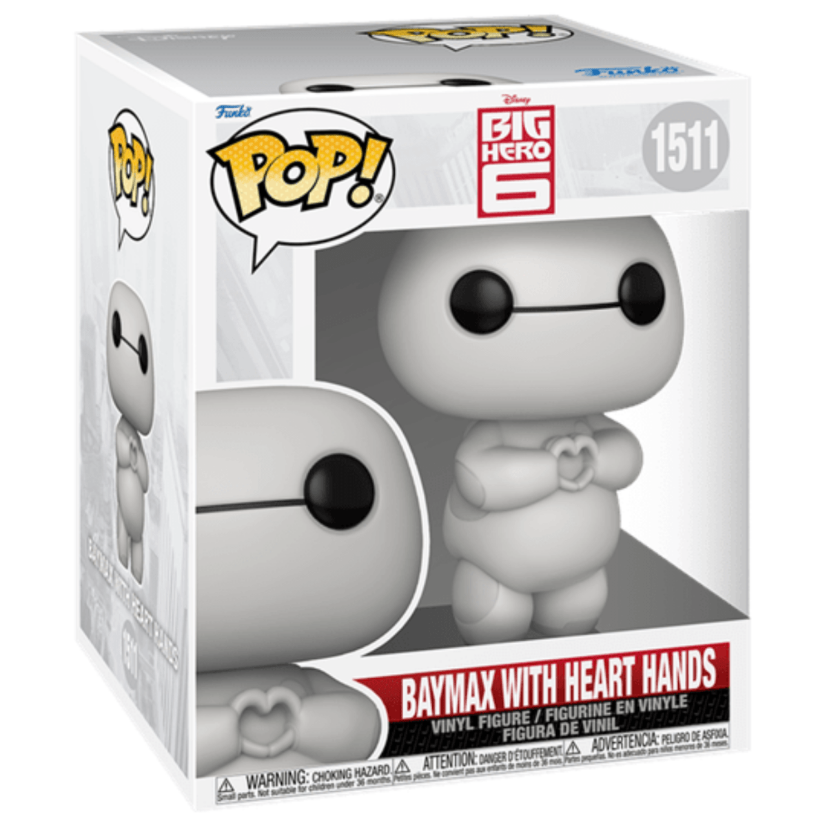Big Hero 6 - 6" Baymax with Heart Hands 1511 - Funko Pop! Vinyl Disney - Persona Toys