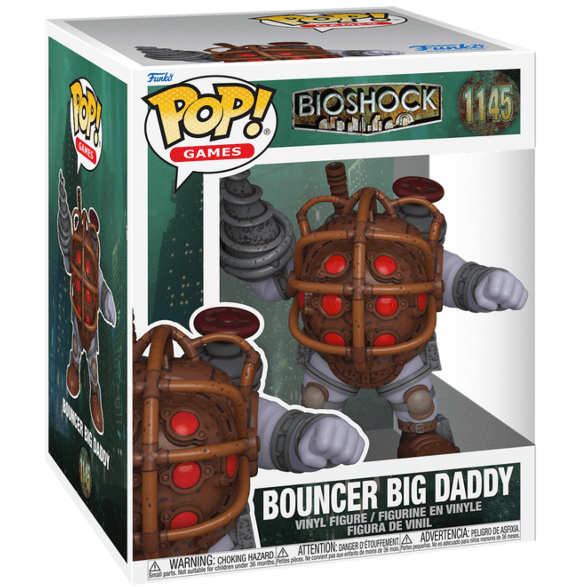 Bioshock - 6" Bouncer Big Daddy 1145 - Funko Pop! Vinyl Games - Persona Toys