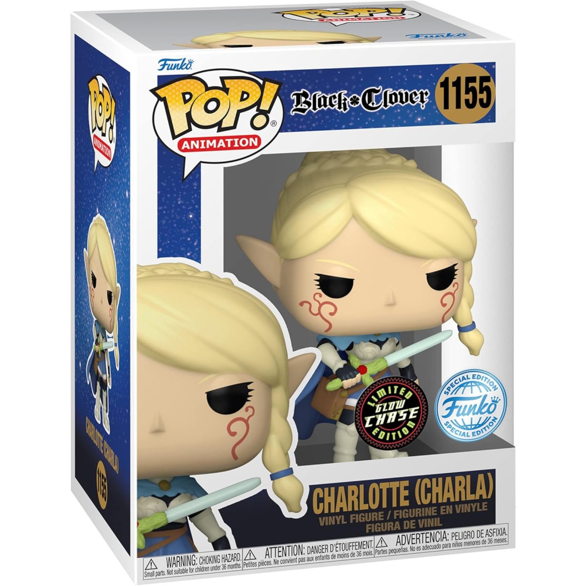 Black Clover - Charlotte (Charla) (Glow Chase) (Special Edition) #1155 - Funko Pop! Vinyl Anime - Persona Toys