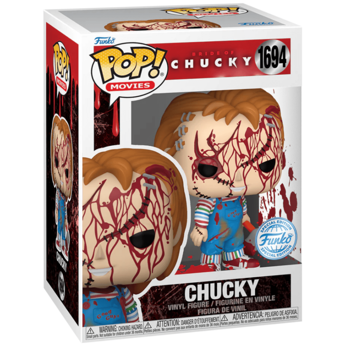 Bride of Chucky - Chucky [Bloody] (Special Edition) #1694 - Funko Pop! Vinyl Movies - Persona Toys