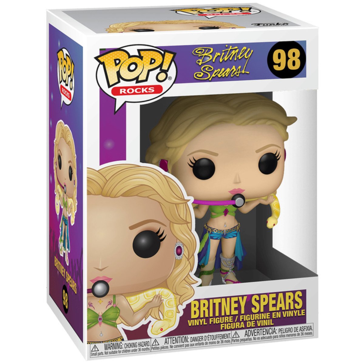 Britney Spears - Britney Spears [Slave 4 U] #98 - Funko Pop! Vinyl Rocks - Persona Toys