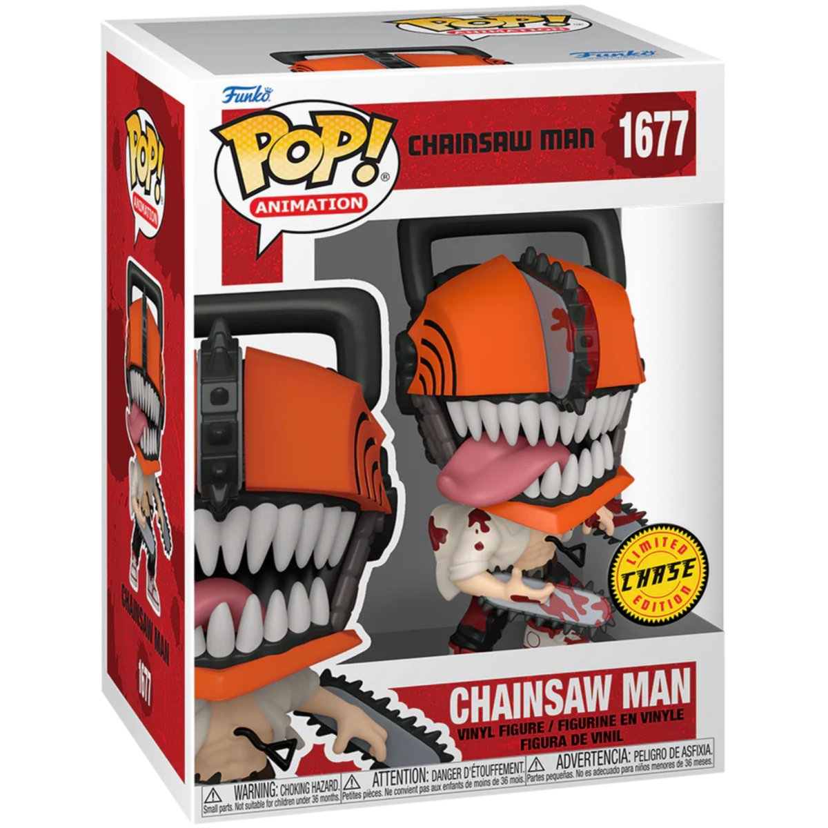 Chainsaw Man - Chainsaw Man [Bloody] (Chase) #1677 - Funko Pop! Vinyl Anime - Persona Toys