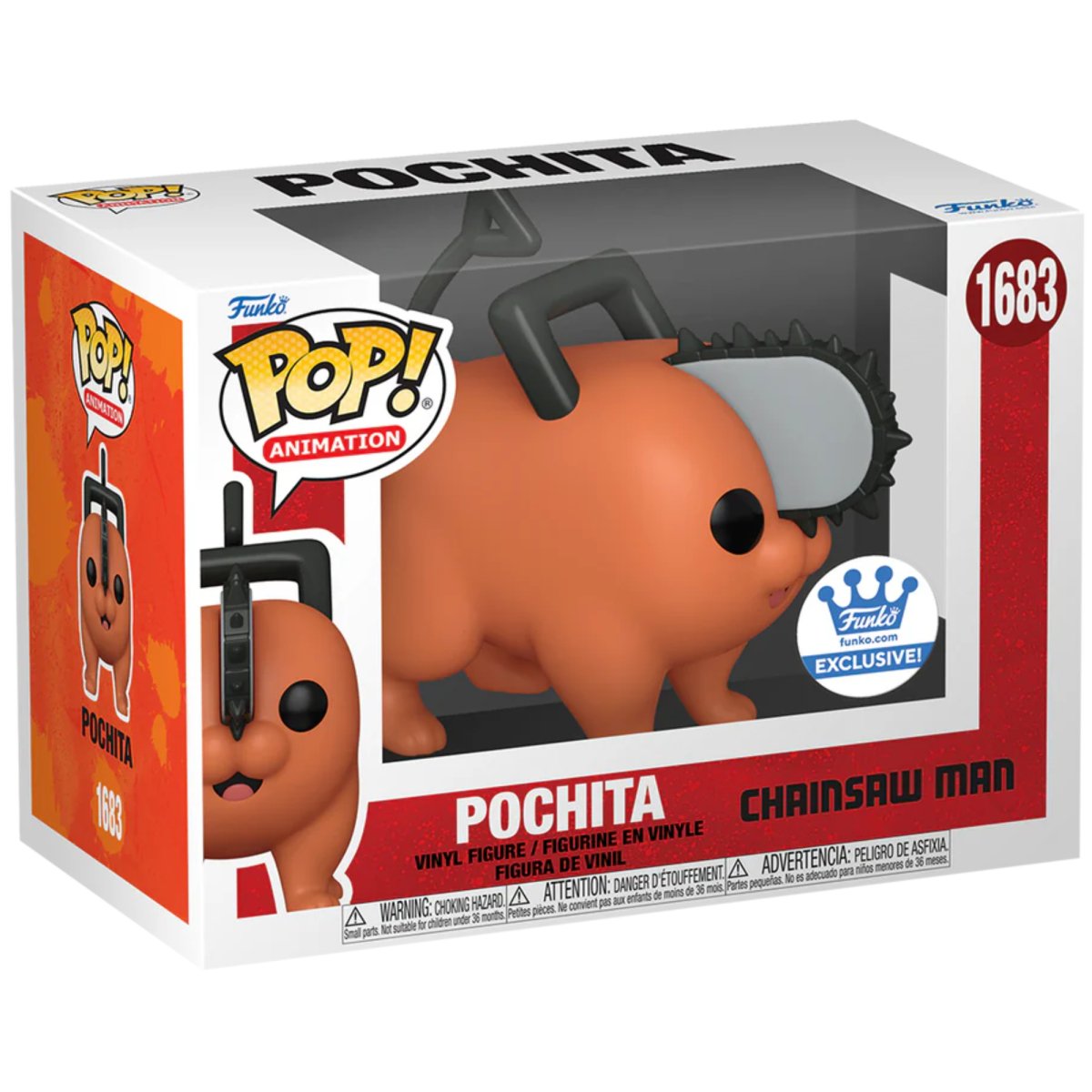 Chainsaw Man - Pochita (Standing) (Funko Shop Exclusive) #1683 - Funko Pop! Vinyl Anime - Persona Toys