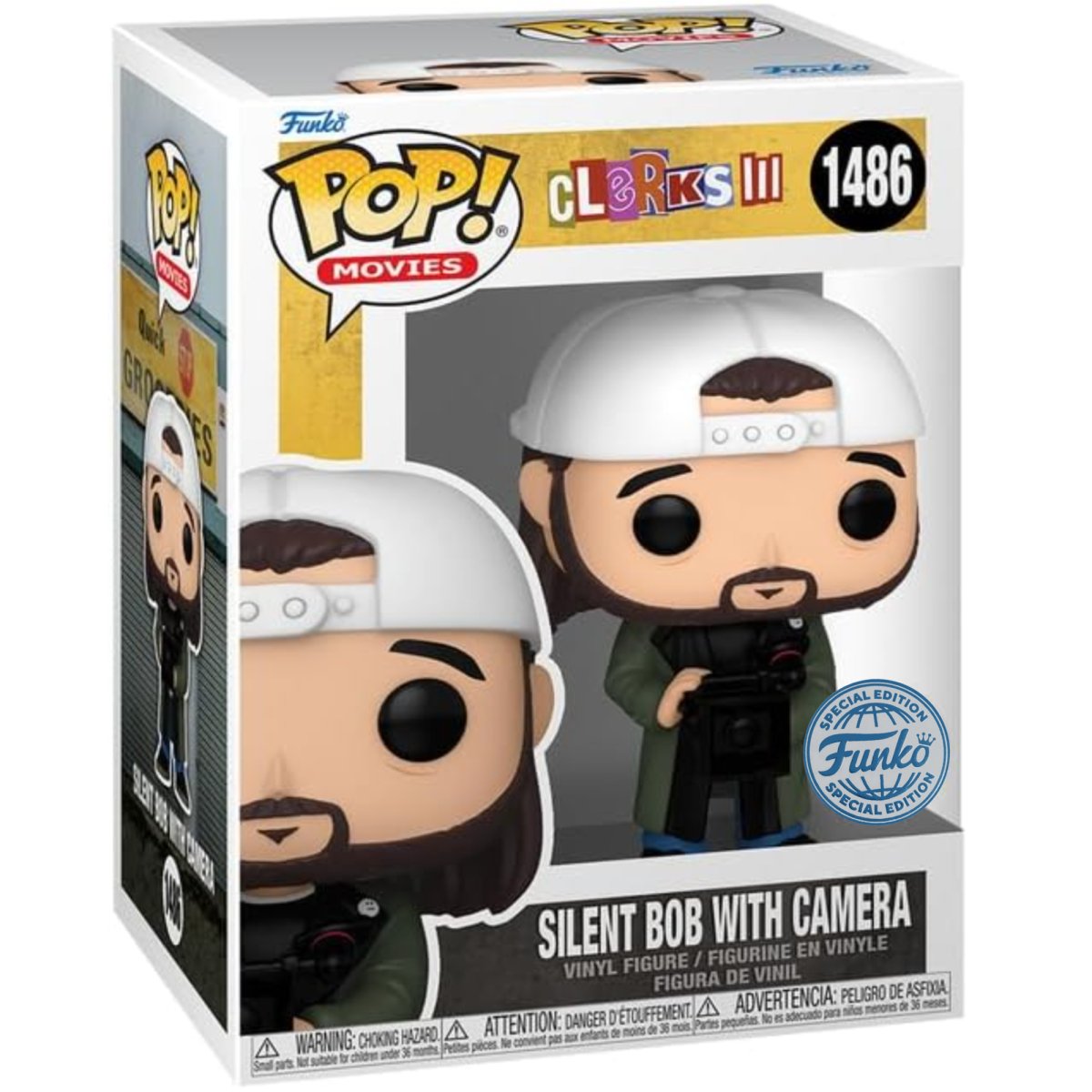 Clerks III - Silent Bob with Camera (Special Edition) #1486 - Funko Pop! Vinyl Movies - Persona Toys