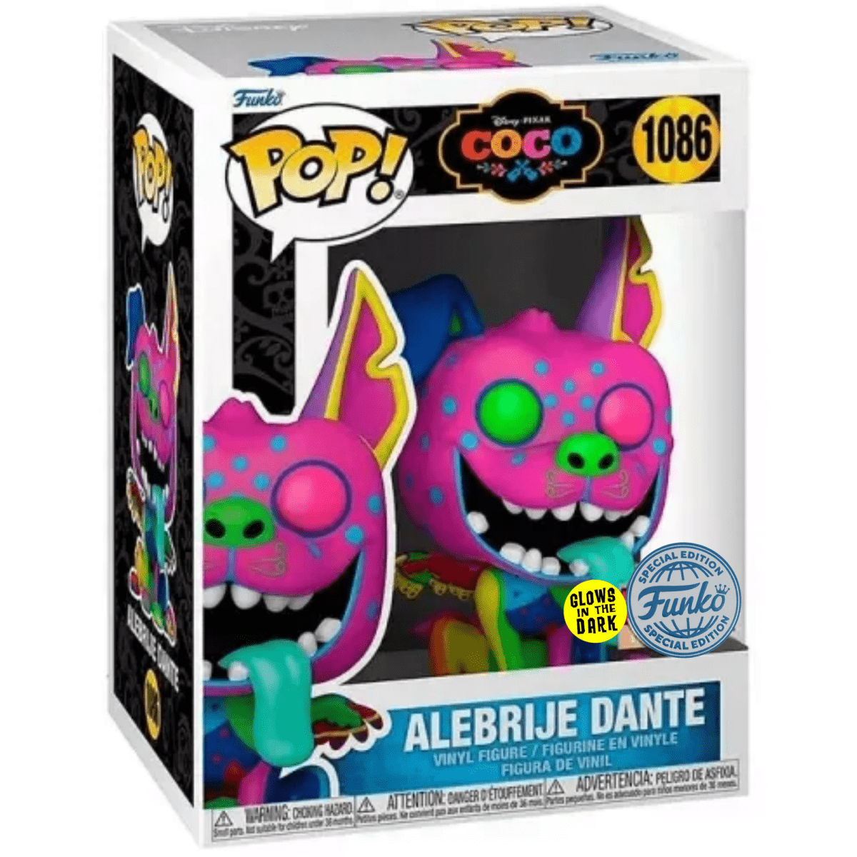 Coco - Alebrije Dante (Glow Special Edition) #1086 - Funko Pop! Vinyl Disney - Persona Toys