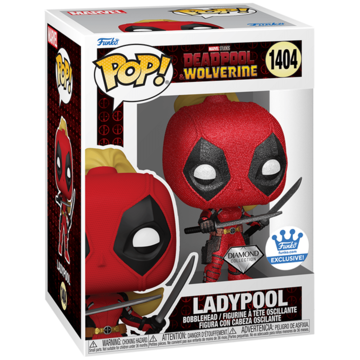 Deadpool & Wolverine - Ladypool (Diamond Funko Shop Exclusive) #1404 - Funko Pop! Vinyl Marvel - Persona Toys