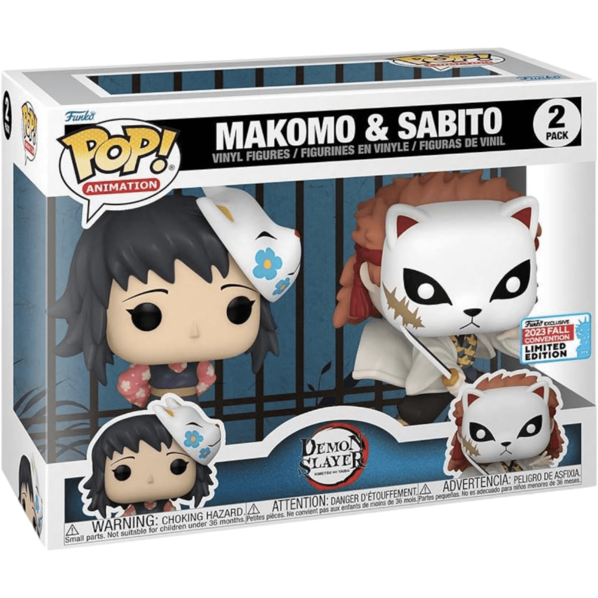 Demon Slayer - Makomo & Sabito (2023 Fall Convention Limited Edition) 2 Pack - Funko Pop! Vinyl Anime - Persona Toys
