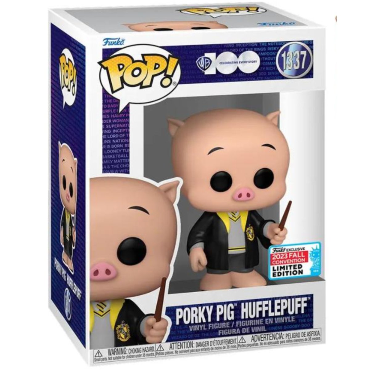 Disney 100 - Porky Pig Hufflepuff (2023 Fall Convention Limited Edition) #1337 - Funko Pop! Vinyl Disney - Persona Toys