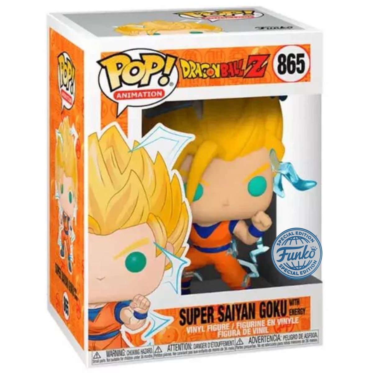 Dragon Ball Z - Super Saiyan Goku with Energy (Special Edition) #865 - Funko Pop! Vinyl Anime - Persona Toys