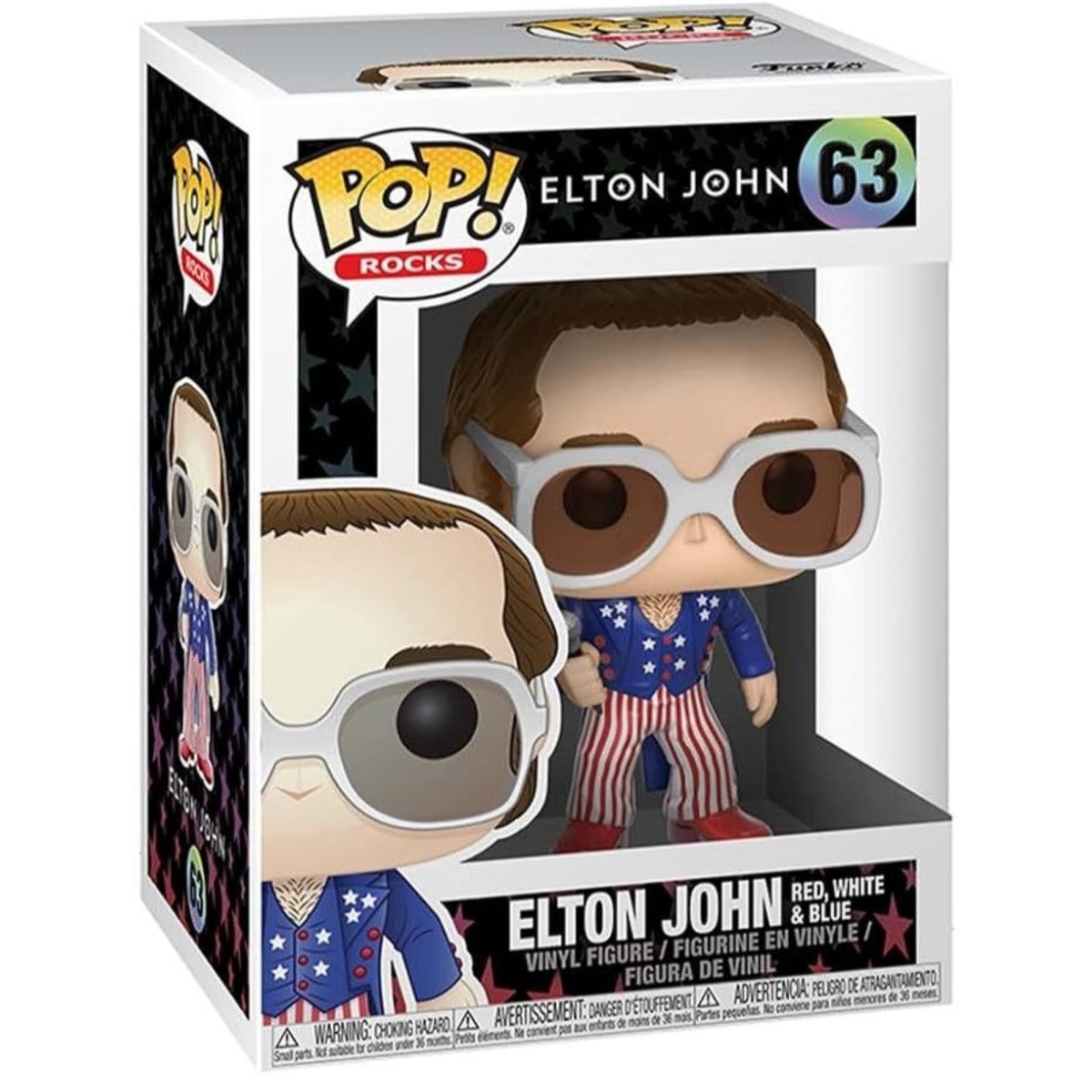 Elton John - Elton John (Red, White & Blue) #63 - Funko Pop! Vinyl Rocks - Persona Toys