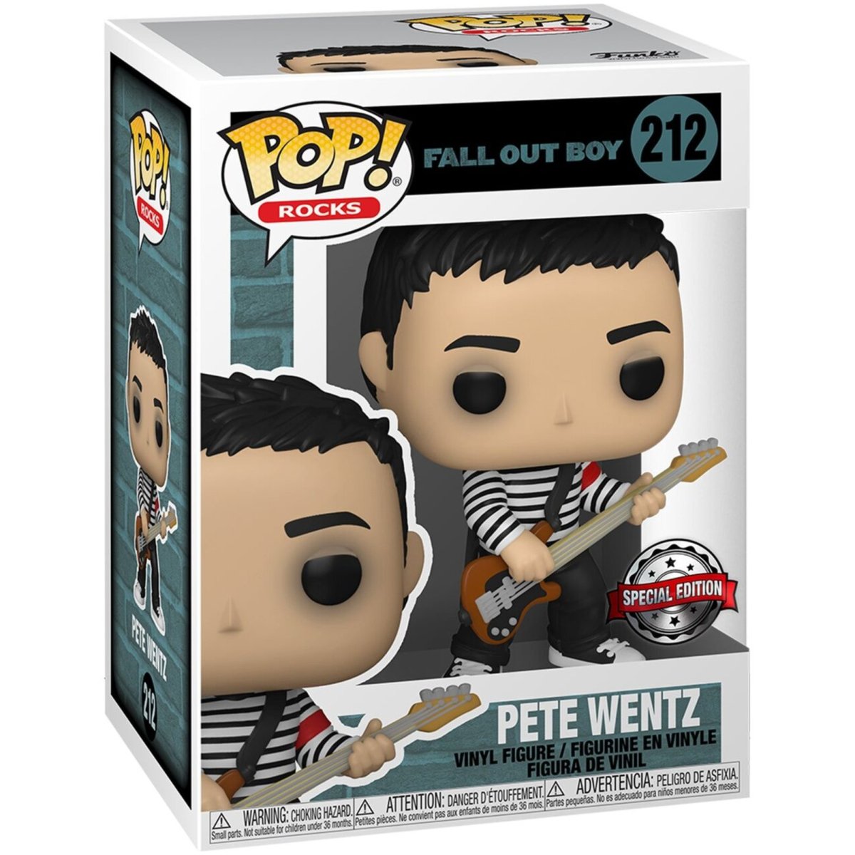 Fall Out Boy - Pete Wentz [In Sweater] (Special Edition) #212 - Funko Pop! Vinyl Rocks - Persona Toys