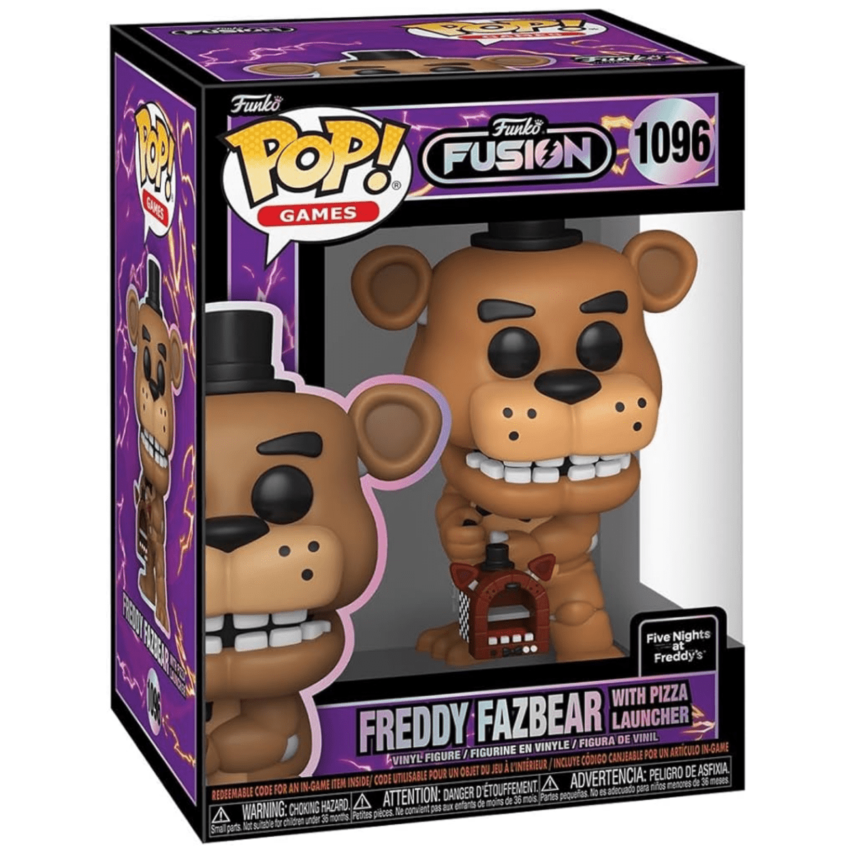 Five Nights at Freddy's - Freddy Fazbear with Pizza Launcher [Fusion] 1096 - Funko Pop! Vinyl Games - Persona Toys