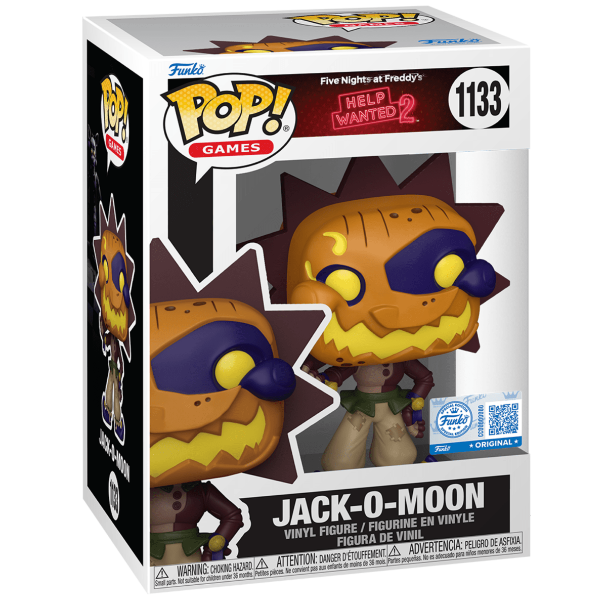 Five Nights at Freddy's Help Wanted 2 - Jack - O - Moon (Special Edition) 1133 - Funko Pop! Vinyl Games - Persona Toys
