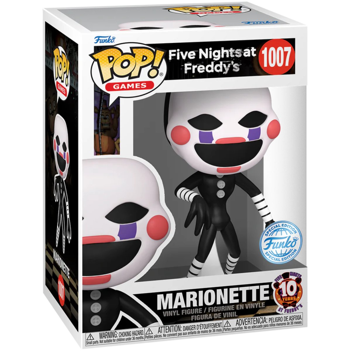 Five Nights at Freddy's - Marionette (Special Edition) #1007 - Funko Pop! Vinyl Games - Persona Toys