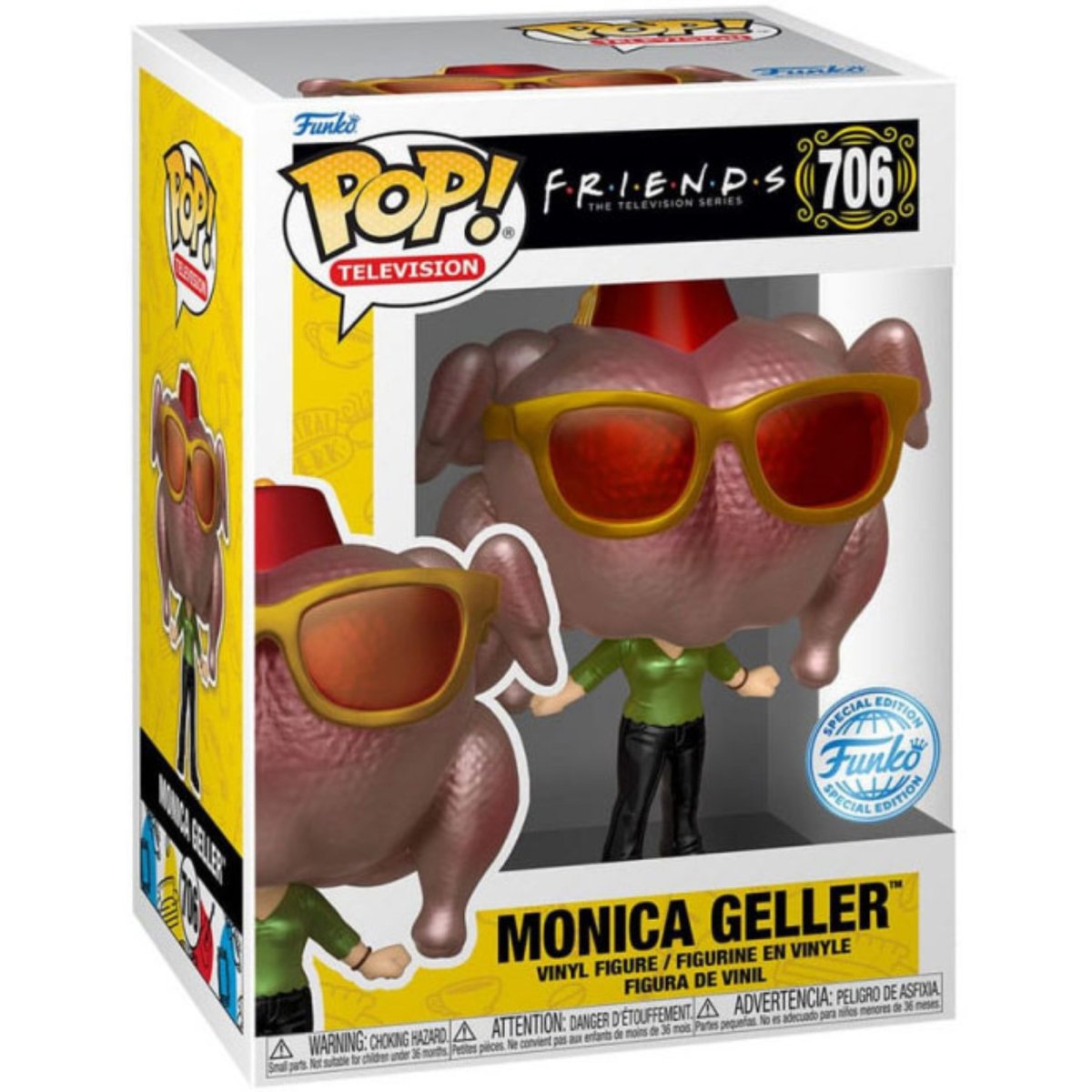 Friends - Monica Geller [Turkey Head] (Metallic Special Edition) #706 - Funko Pop! Vinyl Television - Persona Toys