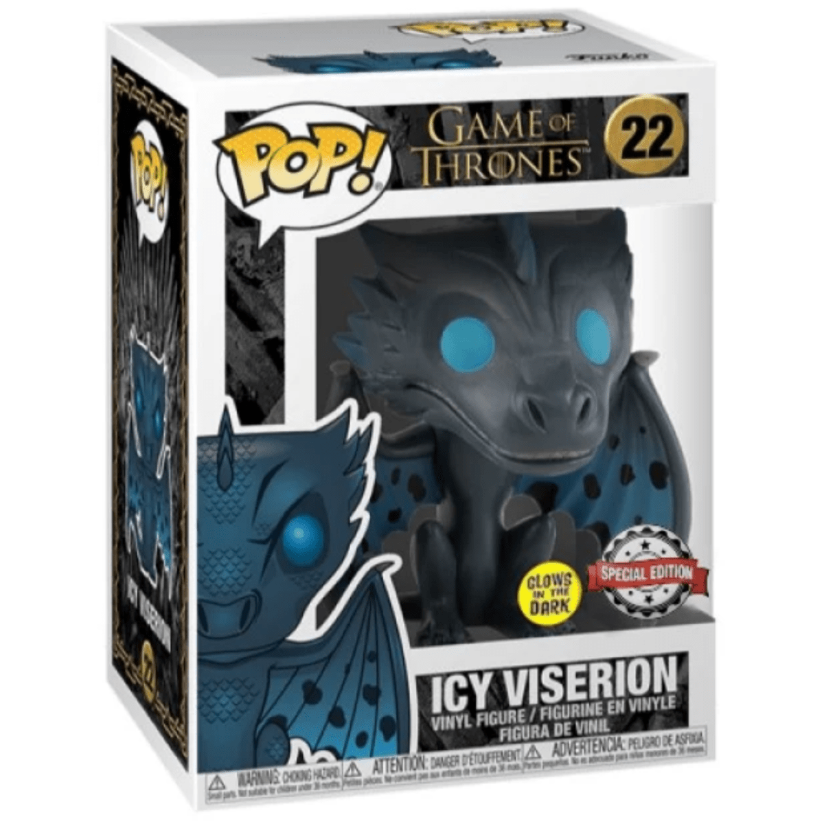 Game of Thrones - Icy Viserion (Glow Special Edition) #22 - Funko Pop! Vinyl Television - Persona Toys