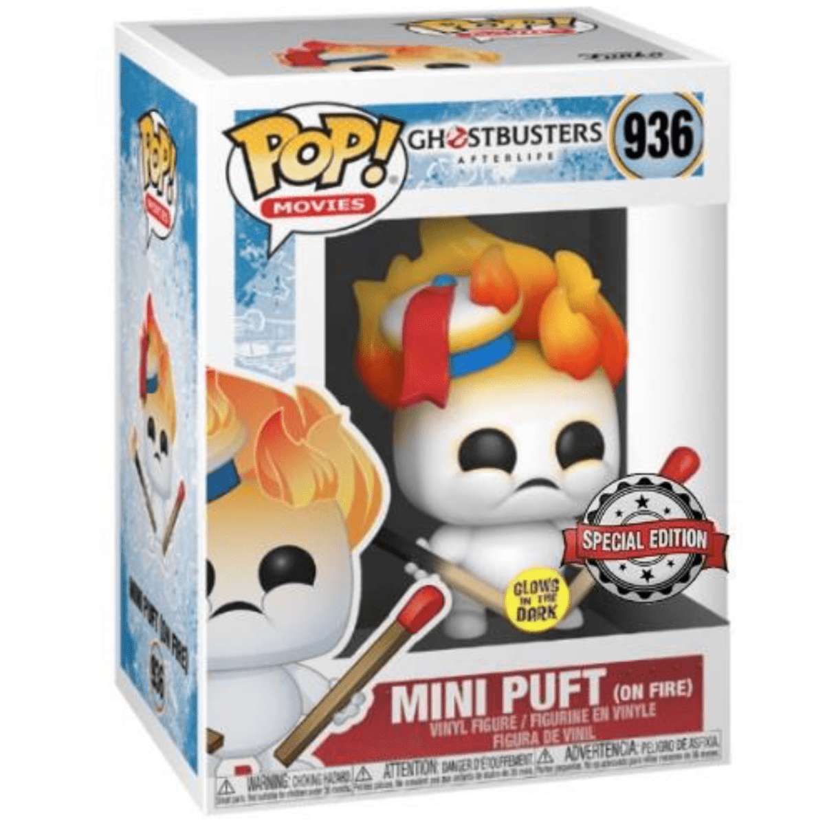 Ghostbusters - Mini Puft (On Fire) (Glow Special Edition) #936 - Funko Pop! Vinyl Movies - Persona Toys