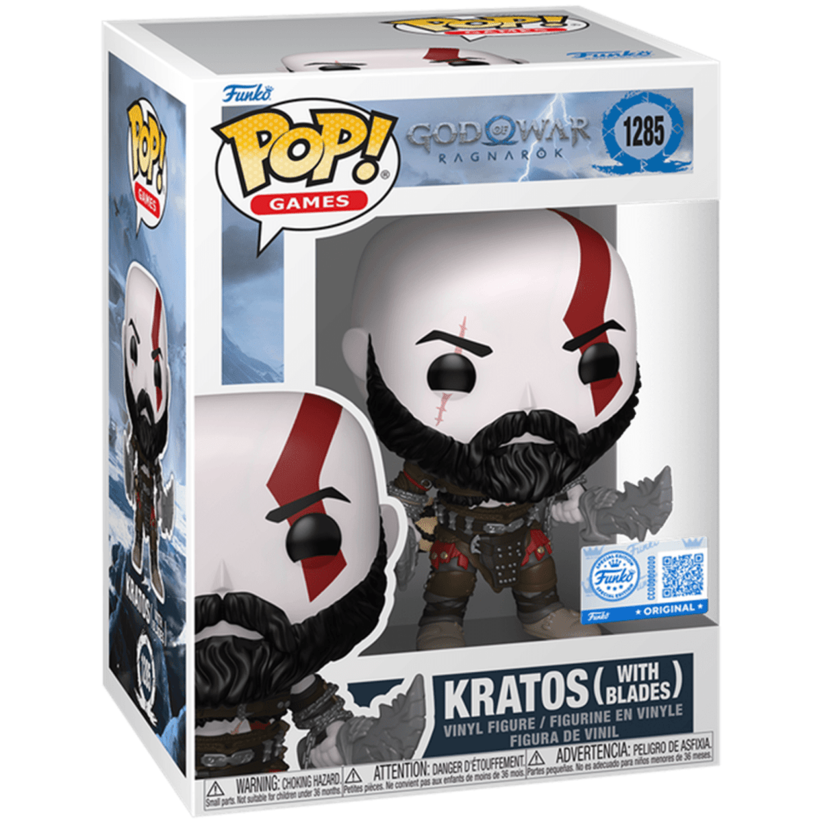 God of War Ragnarok - Kratos (with Blades) 1285 - Funko Pop! Vinyl Games - Persona Toys