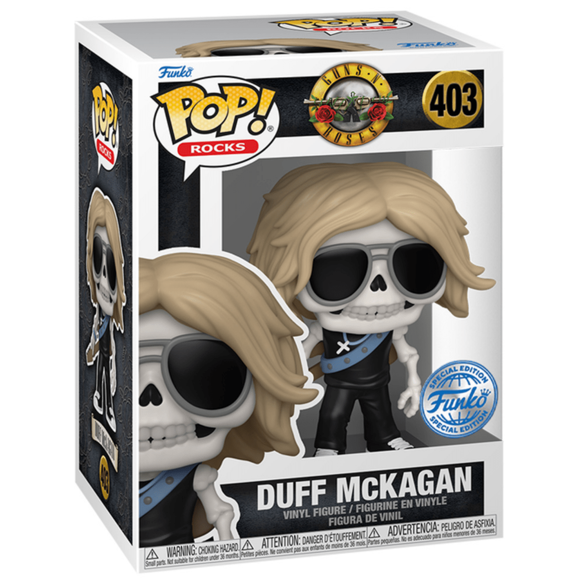 Guns n Roses - Duff McKagan [Skeleton] (Special Edition) #403 - Funko Pop! Vinyl Rocks - Persona Toys