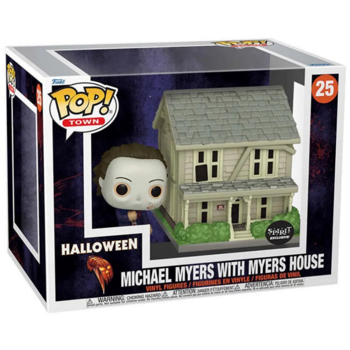 Halloween - Michael Myers with Myers House (Spirit Exclusive) #25 - Funko Pop! Vinyl Town Movies - Persona Toys