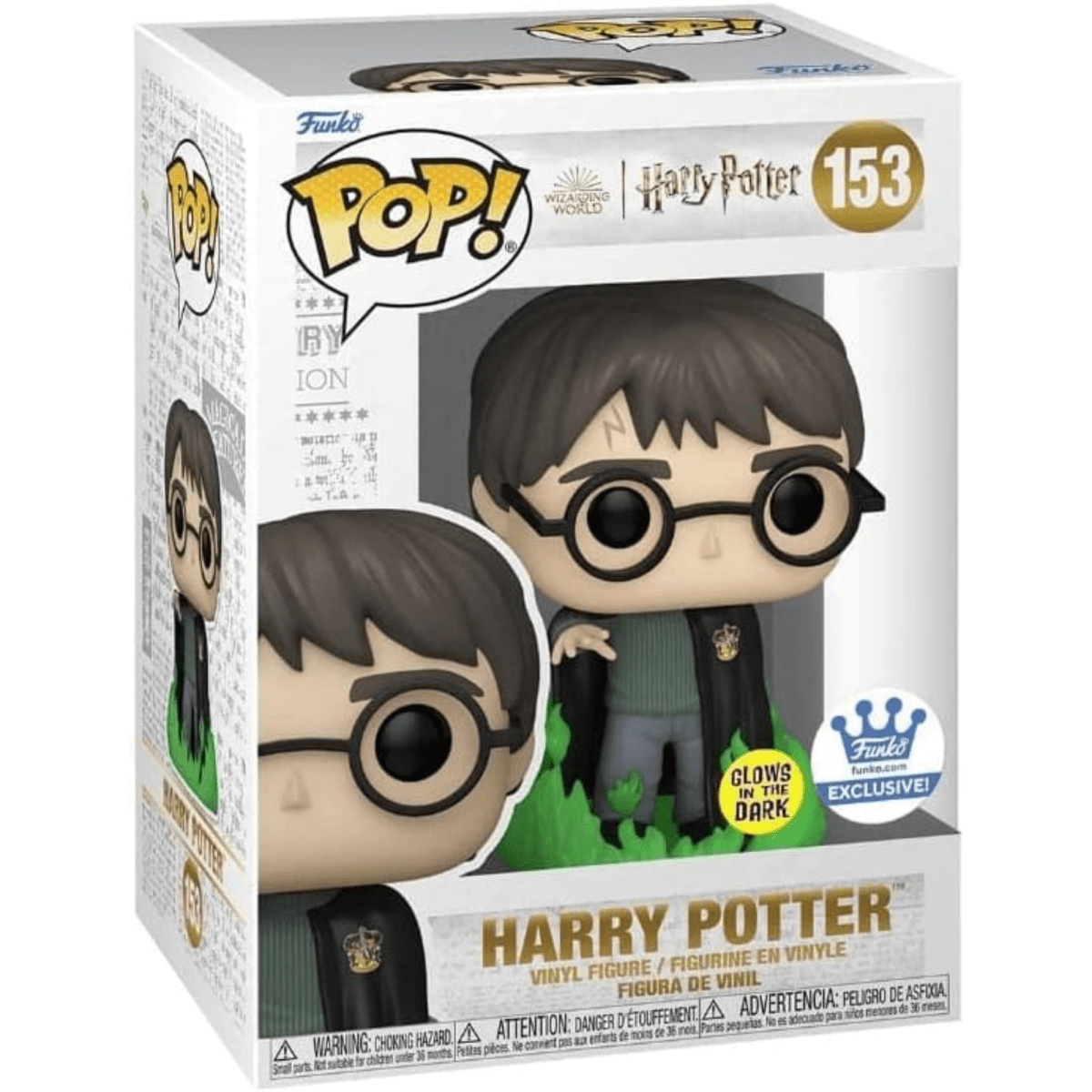 Harry Potter - Harry Potter [with Floo Powder] (Glow Funko Shop Exclusive) #153 - Funko Pop! Vinyl Movies - Persona Toys