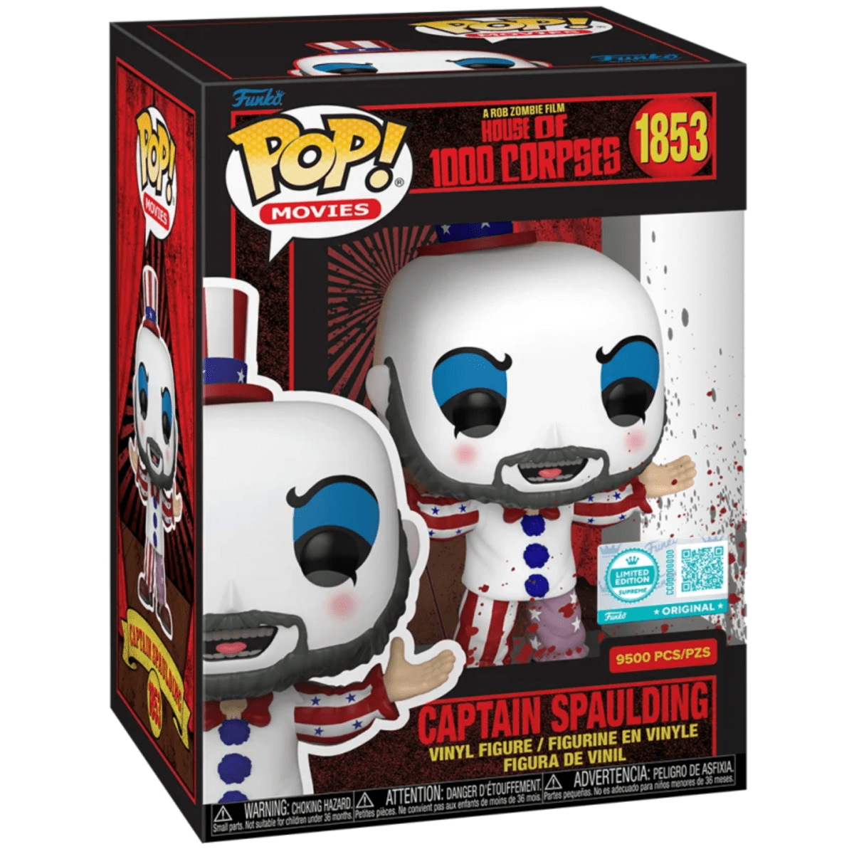 House of 1000 Corpses [Rob Zombie] - Captain Spaulding (Limited Edition Supreme 9500pcs) 1853 - Funko Pop! Vinyl Movies - Persona Toys