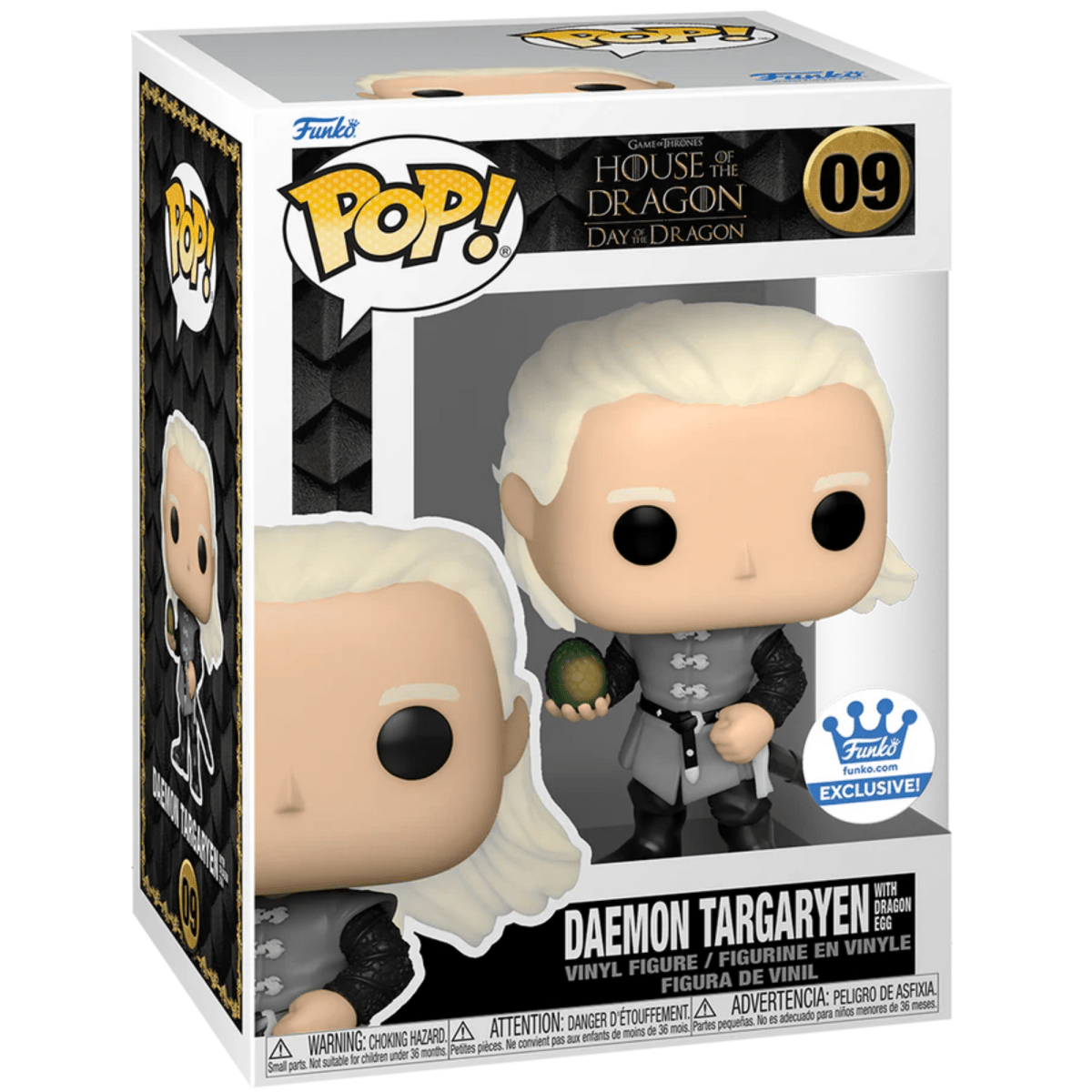 House of the Dragon - Daemon Targaryen with Dragon Egg [Day of the Dragon] (Funko Shop Exclusive) 09 - Funko Pop! Vinyl Television - Persona Toys
