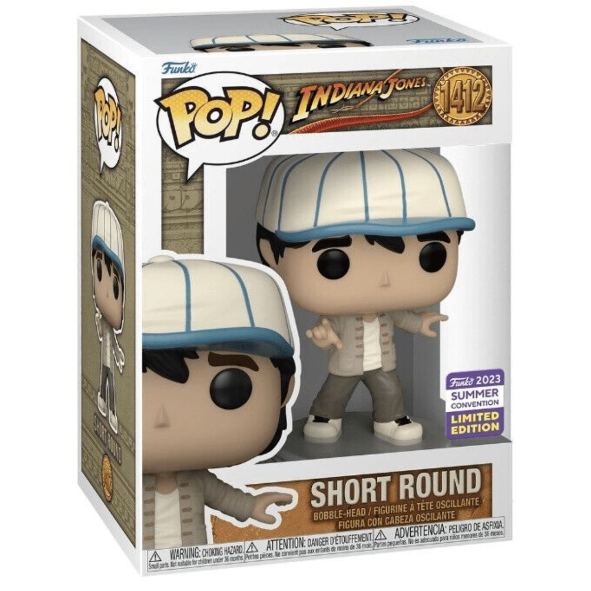 Indiana Jones - Short Round [The Temple of Doom] (2023 Summer Convention Limited Edition) 1412 - Funko Pop! Vinyl Movies - Persona Toys