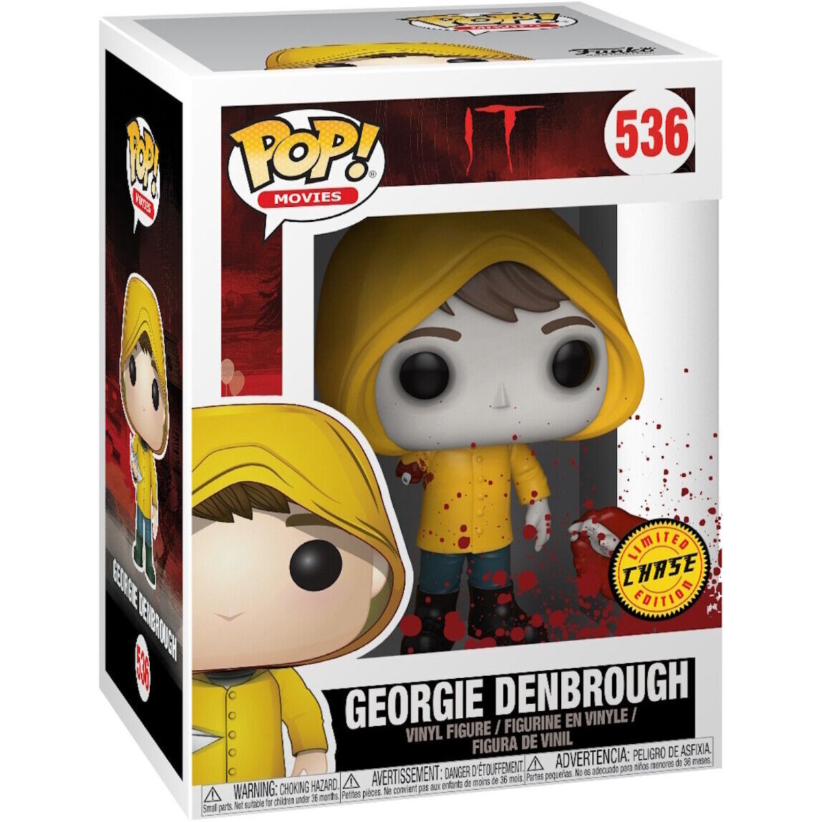 IT - Georgie Denbrough [No Arm Bloody] (Chase) #536 - Funko Pop! Vinyl Movies - Persona Toys