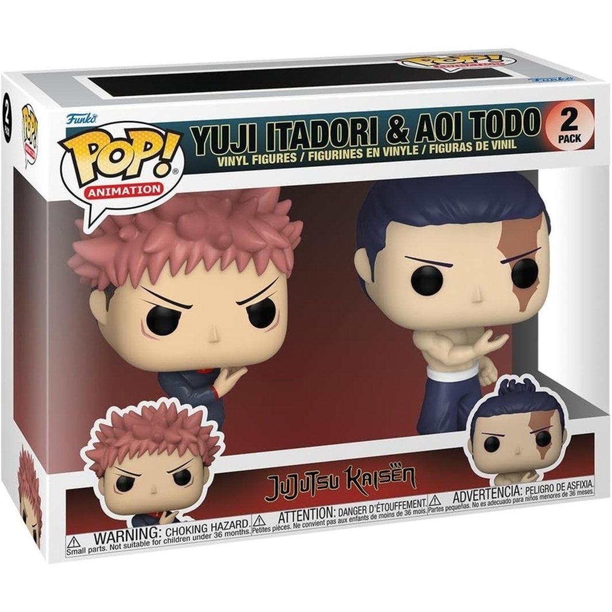 Jujutsu Kaisen - Yuji Itadori & Aoi Todo 2 Pack - Funko Pop! Vinyl Anime - Persona Toys