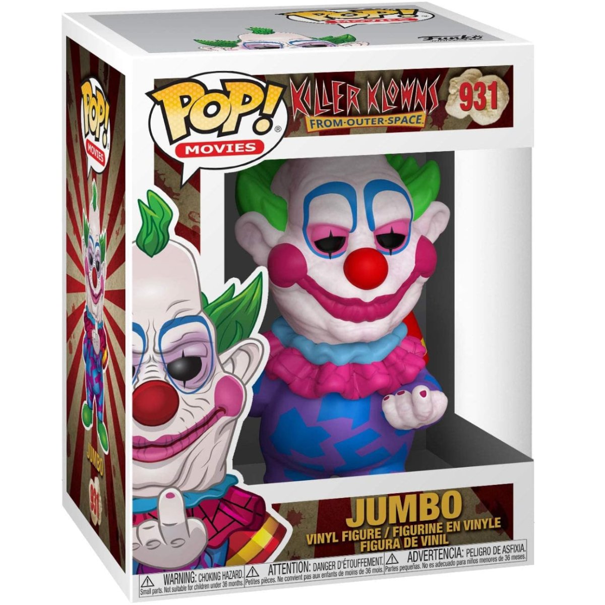 Killer Klowns from Outer Space - Jumbo #931 - Funko Pop! Vinyl Movies - Persona Toys