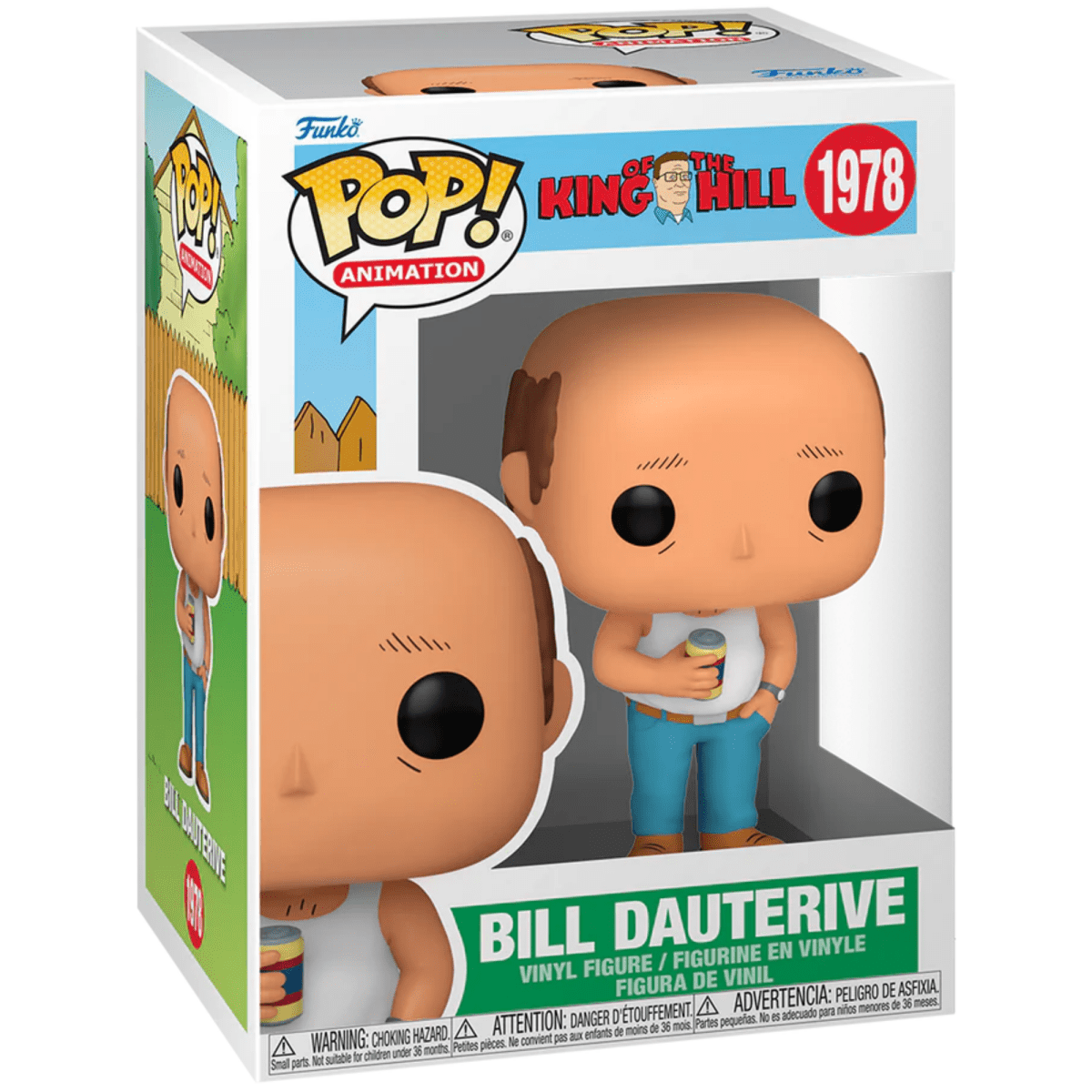 King of the Hill - Bill Dauterive 1978 - Funko Pop! Vinyl Animation - Persona Toys