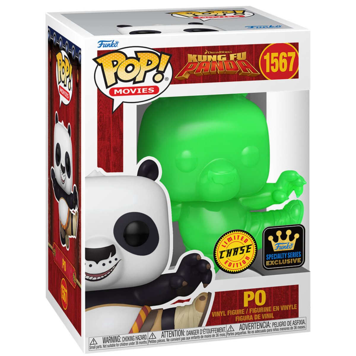 Kung Fu Panda - Po [Jade] (Chase) (Specialty Series) #1567 - Funko Pop! Vinyl Animation - Persona Toys