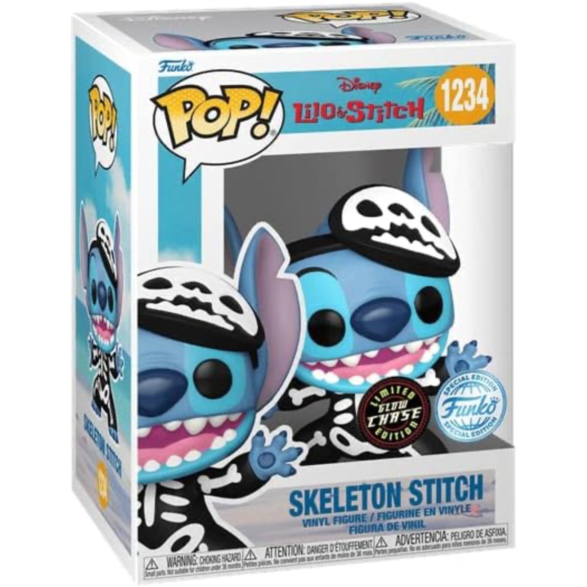 Lilo & Stitch - Skeleton Stitch (Glow Chase) (Special Edition) #1234 - Funko Pop! Vinyl Disney - Persona Toys