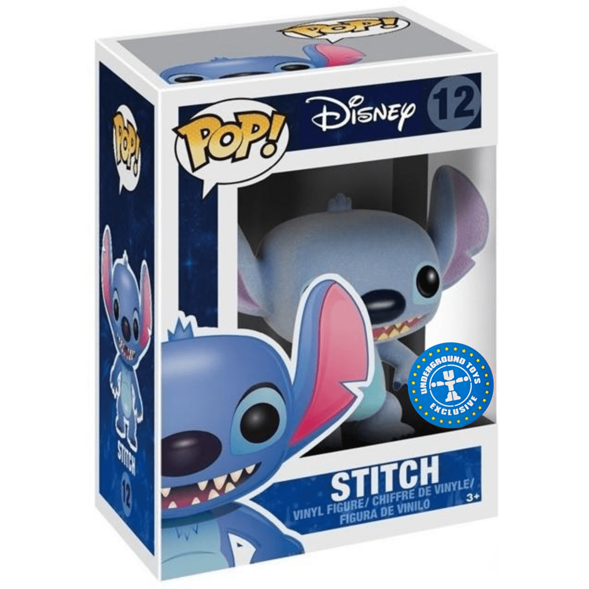 Lilo & Stitch - Stitch (Flocked Underground Toys Exclusive) #12 - Funko Pop! Vinyl Disney - Persona Toys