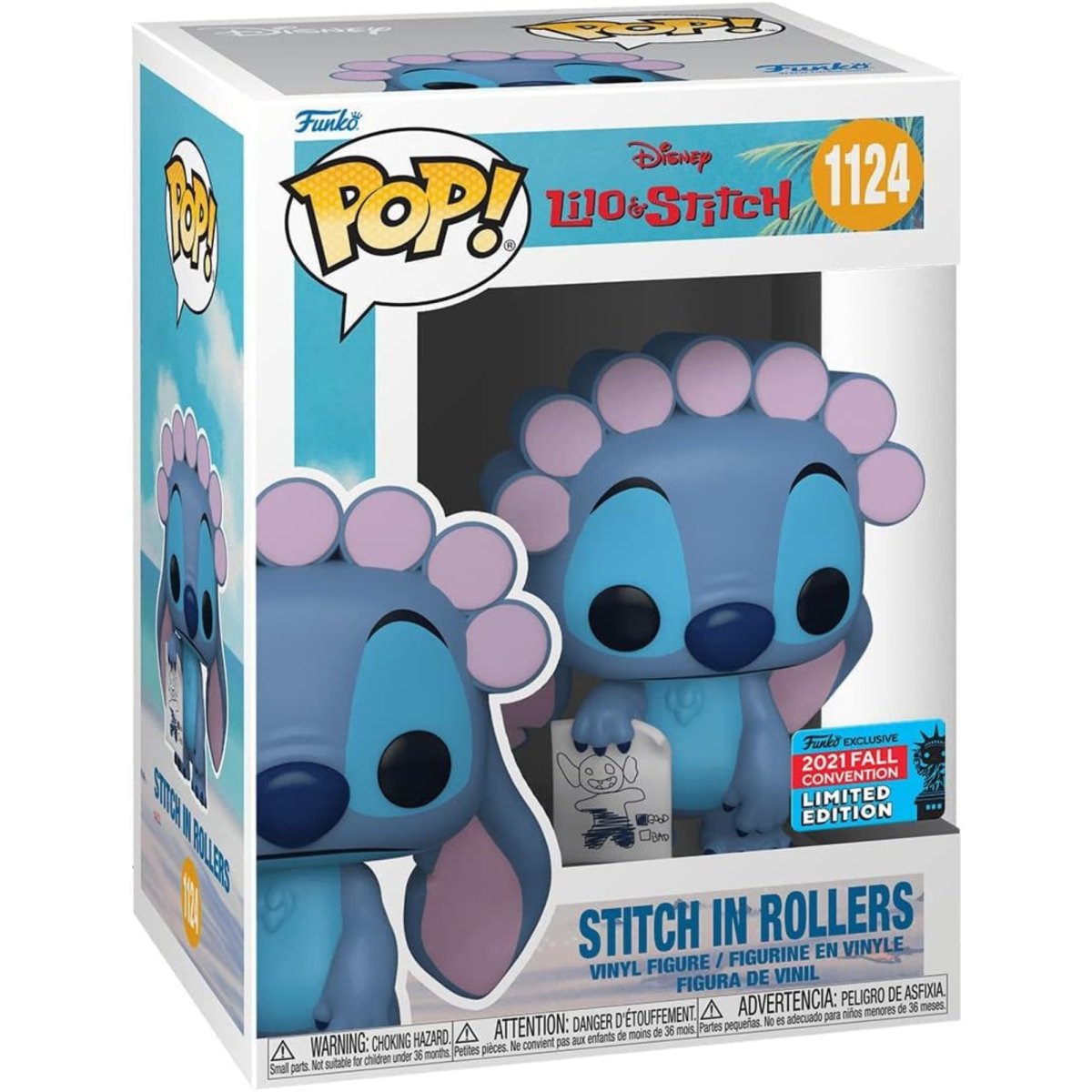 Lilo & Stitch - Stitch in Rollers (2021 Fall Convention Limited Edition) #1124 - Funko Pop! Vinyl Disney - Persona Toys