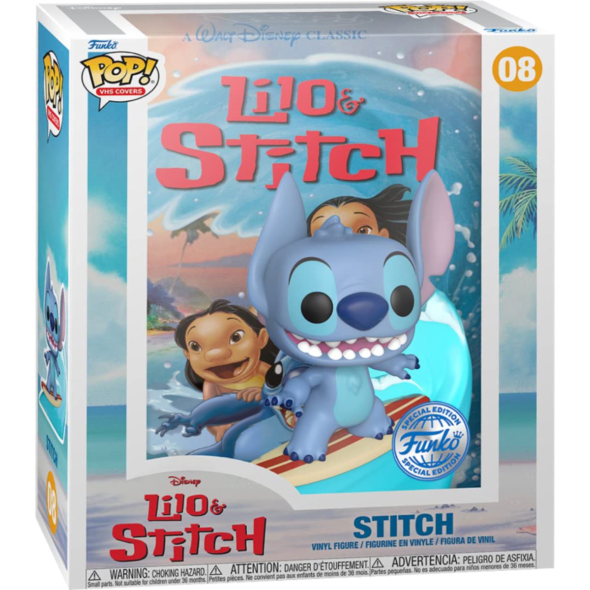 Lilo & Stitch - Stitch (Special Edition) #08 - Funko Pop! Vinyl Disney VHS Cover - Persona Toys