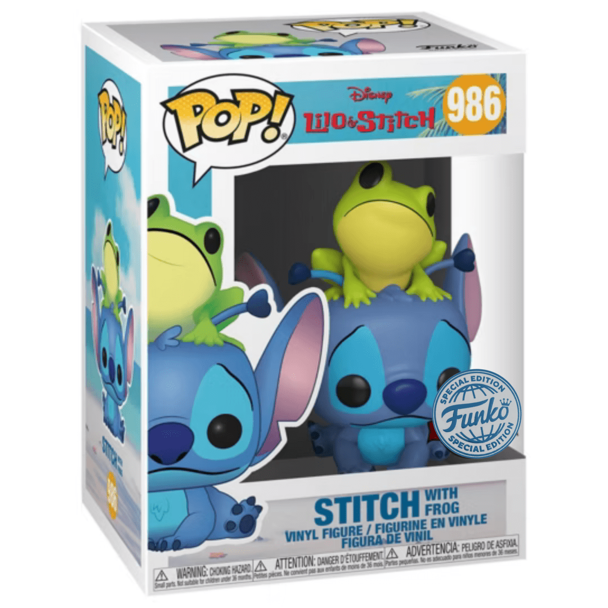 Lilo & Stitch - Stitch with Frog (Special Edition) #986 - Funko Pop! Vinyl Disney - Persona Toys