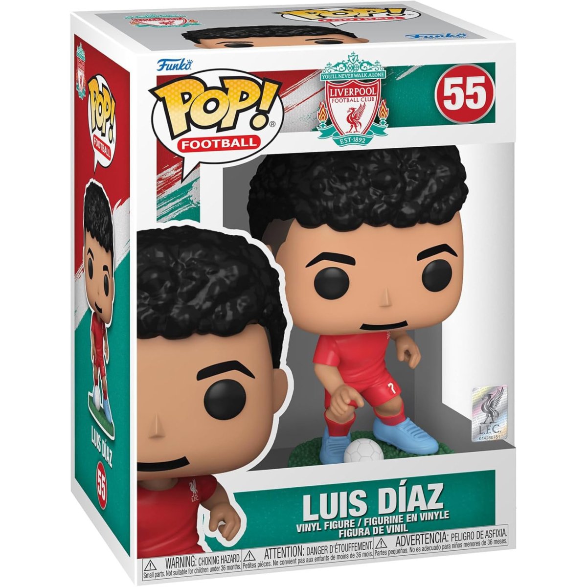 Liverpool Football Club - Luis Diaz #55 - Funko Pop! Vinyl Icons - Persona Toys