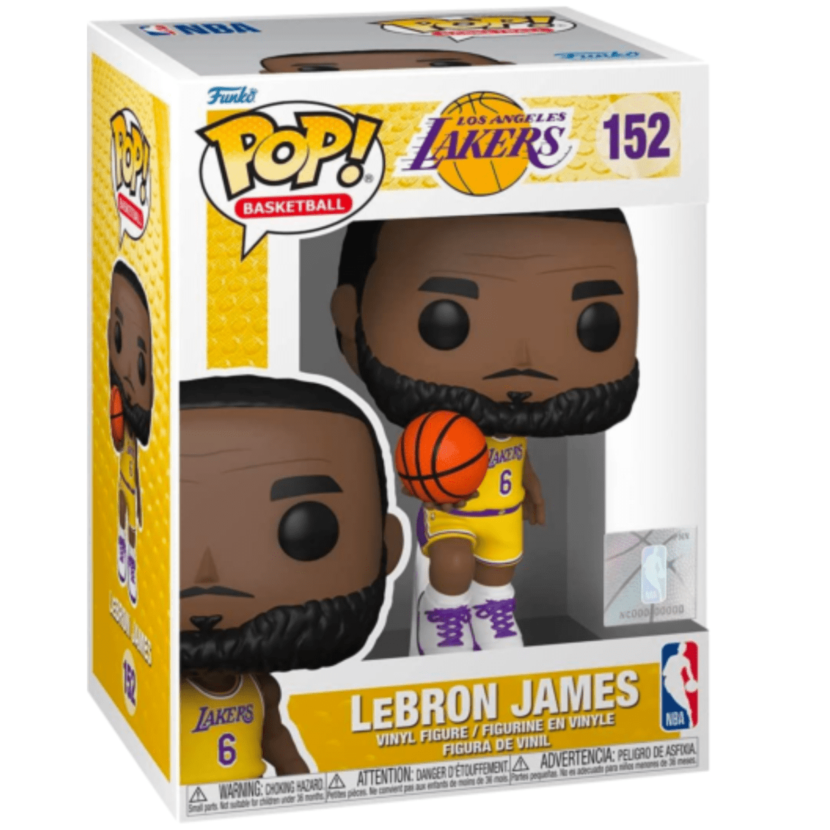 Los Angeles Lakers Basketball - LeBron James 152 - Funko Pop! Vinyl Icons - Persona Toys