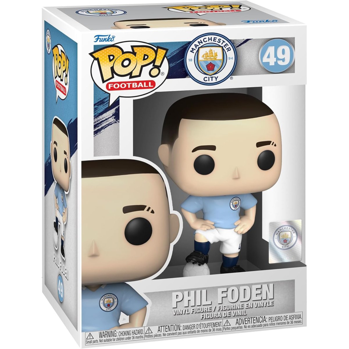 Manchester City Football Club - Phil Foden #49 - Funko Pop! Vinyl Icons - Persona Toys