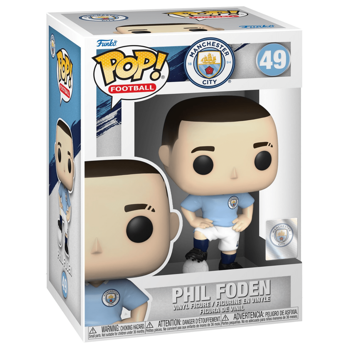 Manchester City Football Club - Phil Foden 49 - Funko Pop! Vinyl Icons - Persona Toys